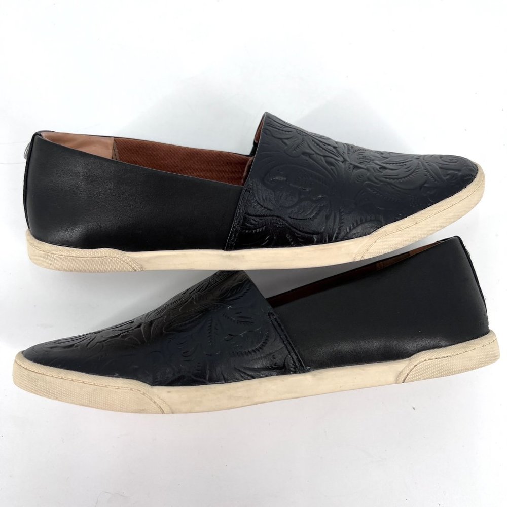 Patricia Nash Black Embossed Loafers - Picture 6 of 10